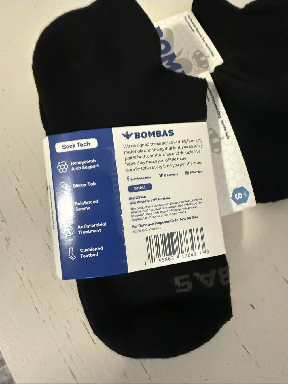Bombas three pack women’s solid black
